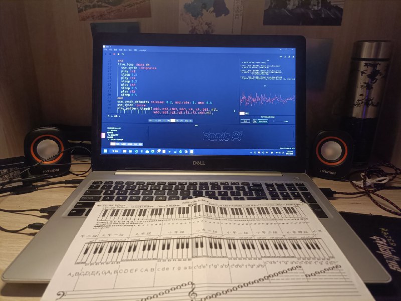 #音乐 用sonic-pi合成段音乐原来这么有意思🎼写了一半的文章